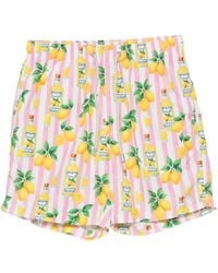 MC2 Saint Barth - Lighting Limoncello-Print Swim Shorts - Lyst