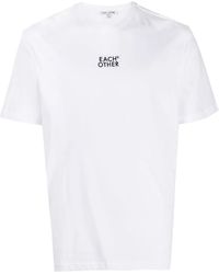 Each x Other - Logo-Embroidered Cotton T-Shirt - Lyst