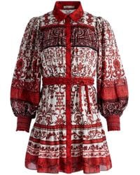 Alice + Olivia - Minikleid Mit Blumen-Print - Lyst