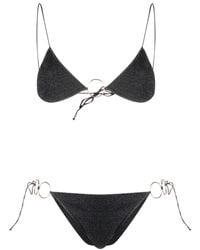 Oséree - Metallischer Triangel-Bikini - Lyst