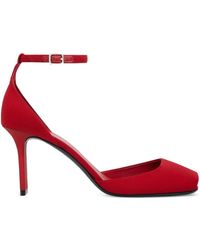 Courreges - Peep-Toe Ankle-Strap Pumps - Lyst