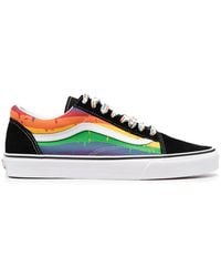 vans women's rainbow foxing old skool sneakers