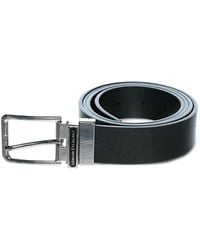 ARMANI EXCHANGE - Logo-Engraved Plate Belt - Lyst
