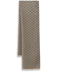 ARMANI EXCHANGE - Logo-Jacquard Frayed Scarf - Lyst