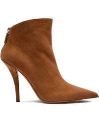 Paris Texas - 105Mm Suede Pointed-Toe Ankle Boots - Lyst