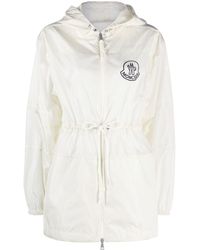 Moncler - Logo-patch Hooded Raincoat - Lyst