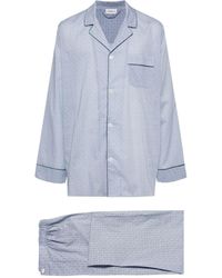 Zimmerli of Switzerland - Geometric-print Cotton Pyjama Shirt - Lyst