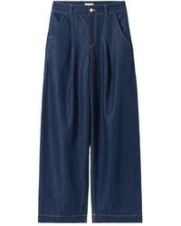 Claudie Pierlot - Pleated Wide-Leg Jeans - Lyst