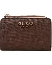 Guess - Portefeuille Pliant Danielle À Plaque Logo - Lyst