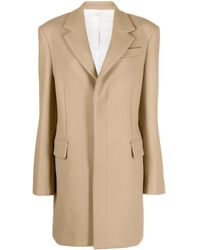 The Row - Single-breasted Wool Coat - Lyst