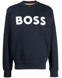 BOSS - Sweater Met Logoprint - Lyst