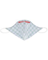 Isaia - Check-Print Face Mask - Lyst