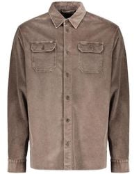 Paul & Shark - Corduroy Flap-Pocket Shirt - Lyst
