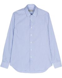 Canali - Long-Sleeve Striped Shirt - Lyst