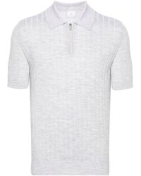 Eleventy - Short-sleeve Knitted Polo Shirt - Lyst