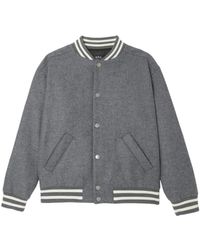A.P.C. - Micky Striped Blouson Jacket - Lyst