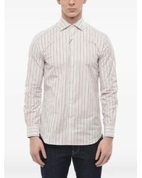 Corneliani - Striped Cotton-Poplin Shirt - Lyst
