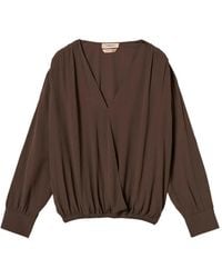 Twinset - Blouse En Crêpe De Chine À Double Usage - Lyst