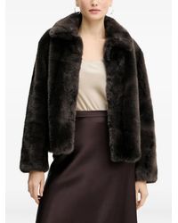 Silvian Heach - Abrigo de piel artificial con botones - Lyst