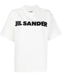 Jil Sander - Cotton Logo T-shirt - Lyst