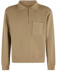 Fortela - Sweatshirt mit Viertelreißverschluss-Kragen - Lyst