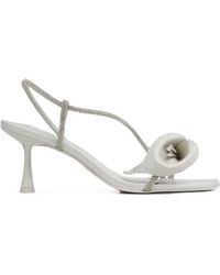 Cult Gaia - Rayna Floral-Appliqué Crystal-Embellished Sandals - Lyst