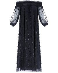 Needle & Thread - Robe Volantée Raindrop Smocked À Épaules Dénudées - Lyst