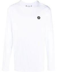 Philipp Plein - Logo Print Long-sleeve T-shirt - Lyst