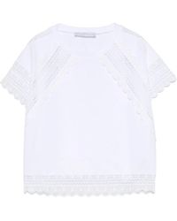 Ermanno Scervino - レーストリム Tシャツ - Lyst
