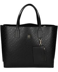 Tommy Hilfiger - TH Monogram-embossed tote bag - Lyst