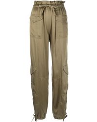 Ganni - Tapered Cargo Trousers - Lyst