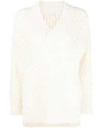 Malo - Pullover Mit Lochstrickmuster - Lyst