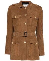 Tagliatore - Clea Buckle-Belt Leather Jacket - Lyst