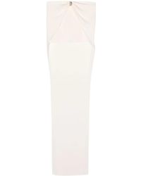 Blumarine - High-Waist Gathered Maxi Skirt - Lyst