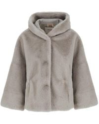 VALENTINI 1972 - Hooded Faux-Fur Coat - Lyst