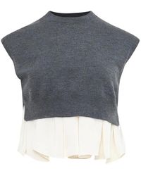 3.1 Phillip Lim - Layered Peplum-Hem Sweater - Lyst