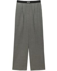 MSGM - Pantalon Ample À Taille Élastiquée - Lyst