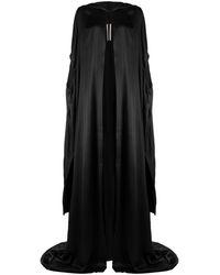 Rick Owens - Hooded Silk-satin Gown - Lyst