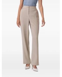 Fracomina - Logo-Plaque Straight-Leg Trousers - Lyst