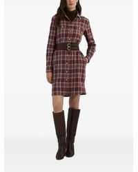 Ralph Lauren - チェック シャツドレス - Lyst