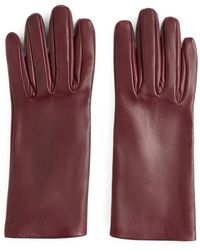 Liviana Conti - Gabrielle Grained Leather Gloves - Lyst