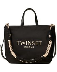 Twinset - Logo Strap Tote Bag - Lyst