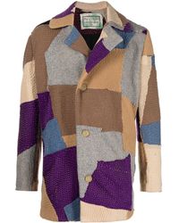 By Walid - Jacob Patchwork Wool Coat - Lyst