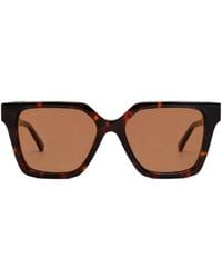 Kat Maconie - Aria Tortoiseshell-Effect Geometric-Frame Sunglasses - Lyst
