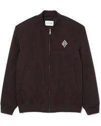 Lacoste - Logo-Patch Bomber Jacket - Lyst