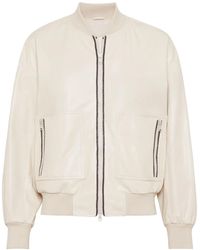 Brunello Cucinelli - Luxurious Leather Jacket For - Lyst