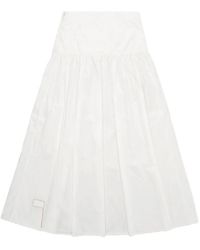 Fortela - Naomi Pleated Poplin Skirt - Lyst