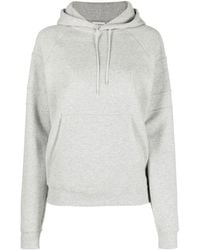 Saint Laurent - Hoodie Met Geborduurd Logo - Lyst