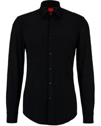 HUGO - Button-Up Stretch Overhemd - Lyst