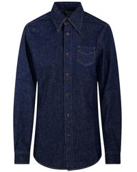 Kuro - 00S Button-Down Denim Shirt - Lyst